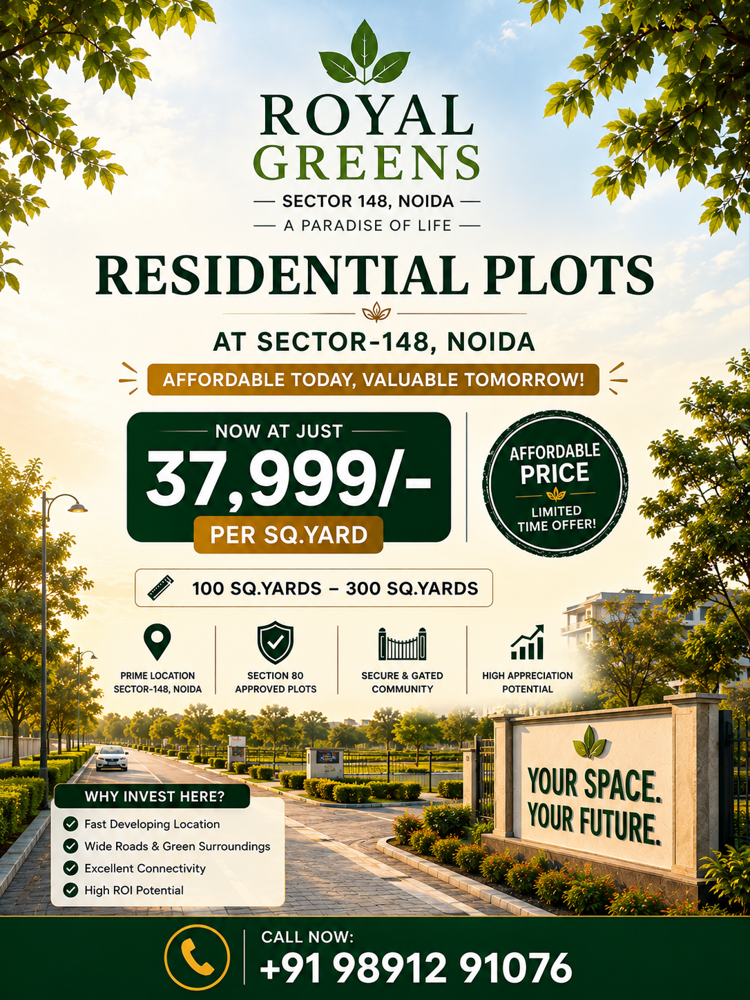 Royal Greens Plots by Royal Greens - Gated Plotted Development