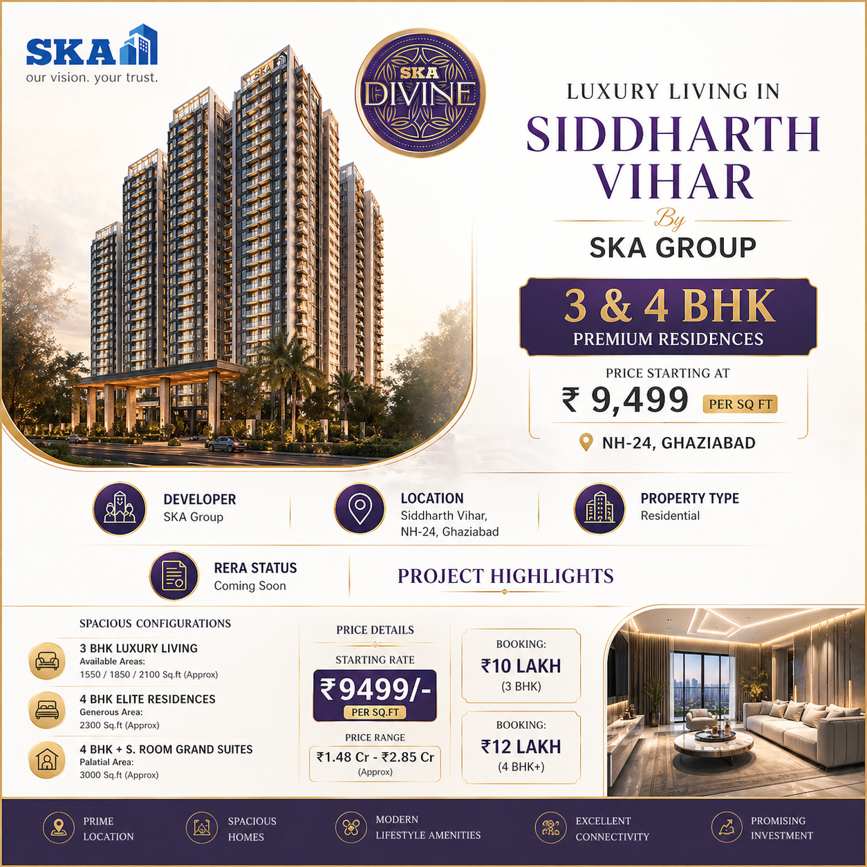 SKA Divine by SKA Group - Luxury Group Housing
