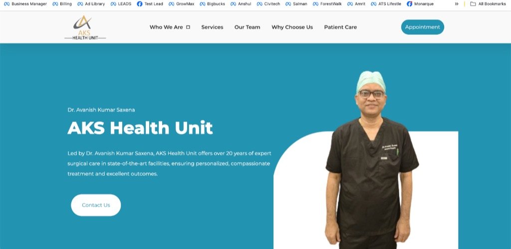 Dr Avanish Kumar Saxena AKS Health Unit Surgical Care