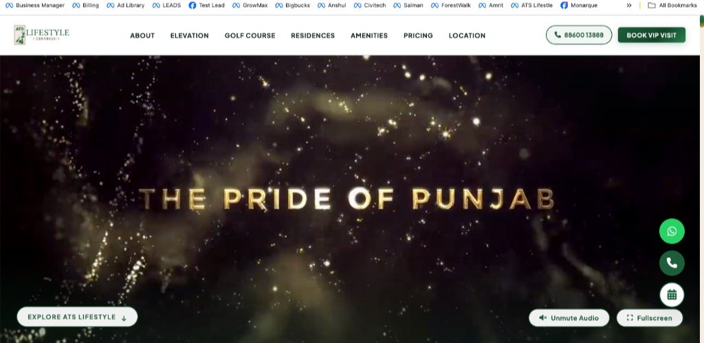ATS Lifestyle Live Landing Page - The Pride of Punjab